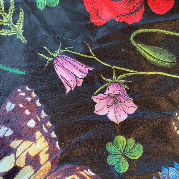 Posh Satin Playsuit in Folklore Florals S/M - Picture 10 of 10